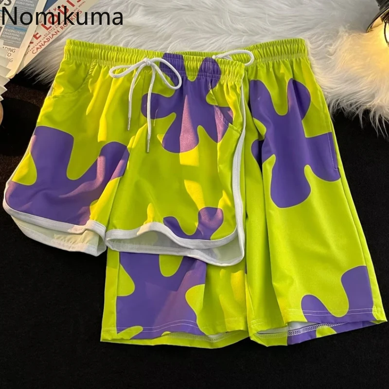 Шорты в пляжном стиле для женщин модная летняя уличная одежда BF Y2k повседневные