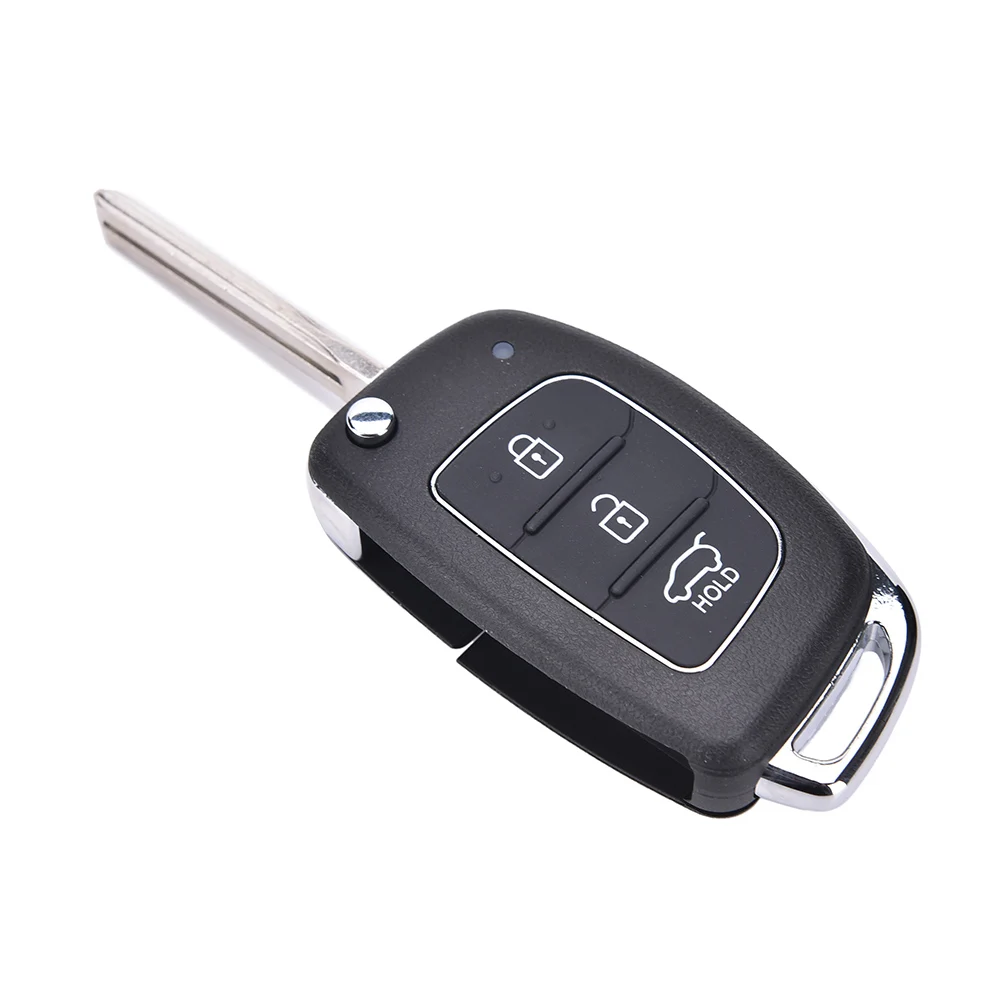 

Новинка для Hyundai ix45 Santa чехол для автомобильного ключа сменный откидной складной дистанционный ключ чехол Пустая Крышка 3 кнопки