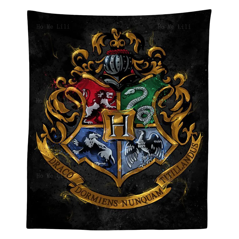 

Magic Badges Lion Snake Rabbit And Eagle Art Room Decoration Tapestry By Ho Me Lili