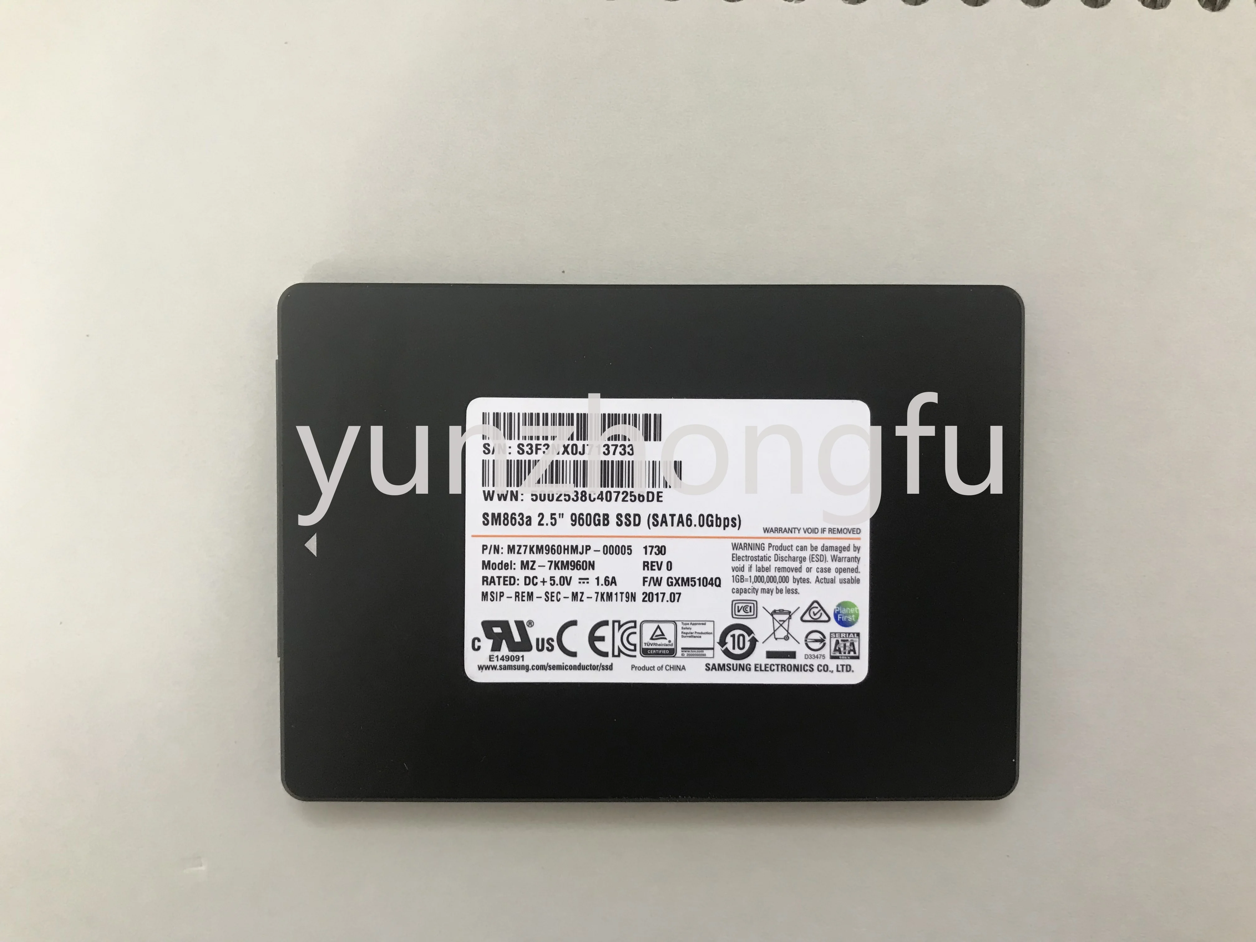 

Применимо к Sm863a Pm883 960G Pm863 Pm863a 960G MLC Enterprise твердотельный накопитель