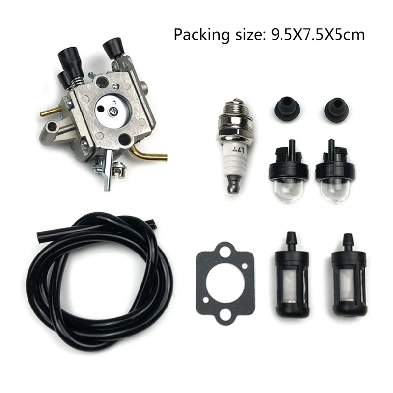 

Carburetor Carb Primer Bulb Spark Plug Fuel Filter Line for FS250 FS120 FS200