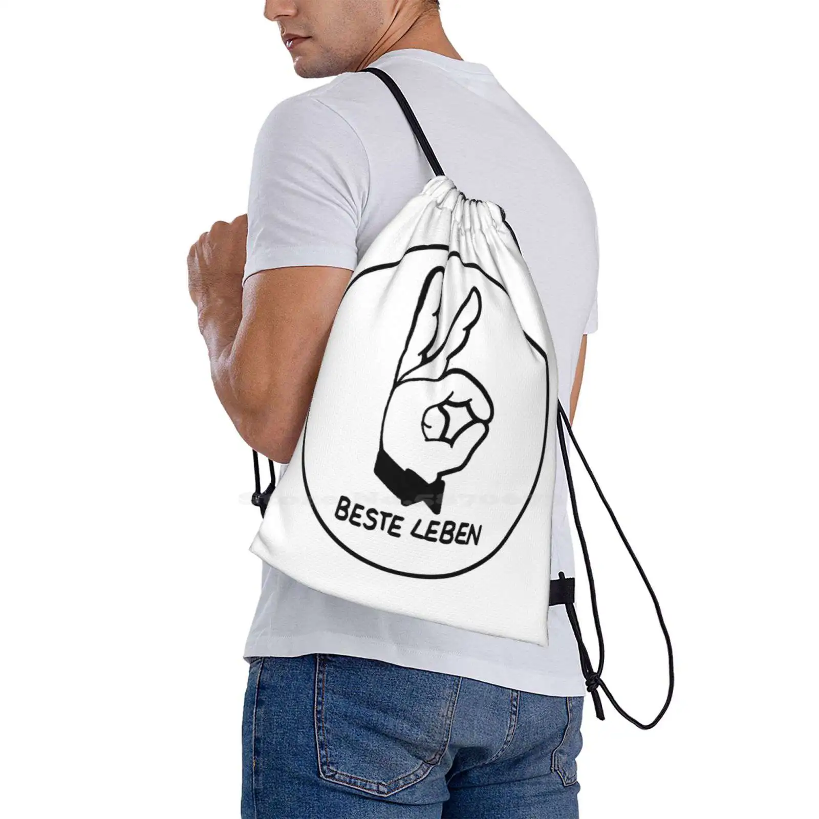 Женский школьный рюкзак с рамкой черный модный принтом 187