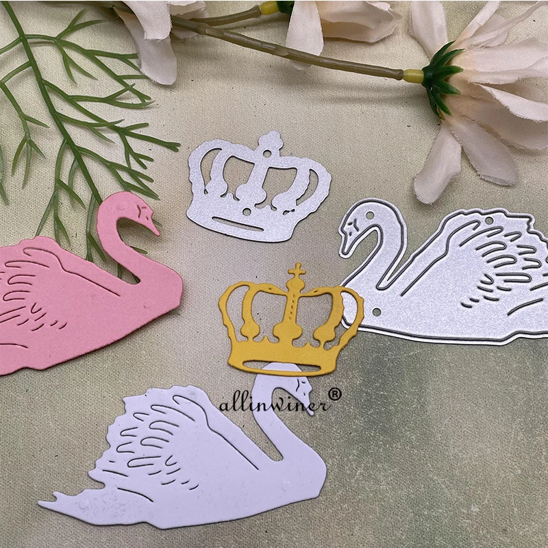 Swan crown decoration Metal Cutting Dies Stencils For DIY Scrapbooking Decorative Embossing Handcraft Die Cutting Template