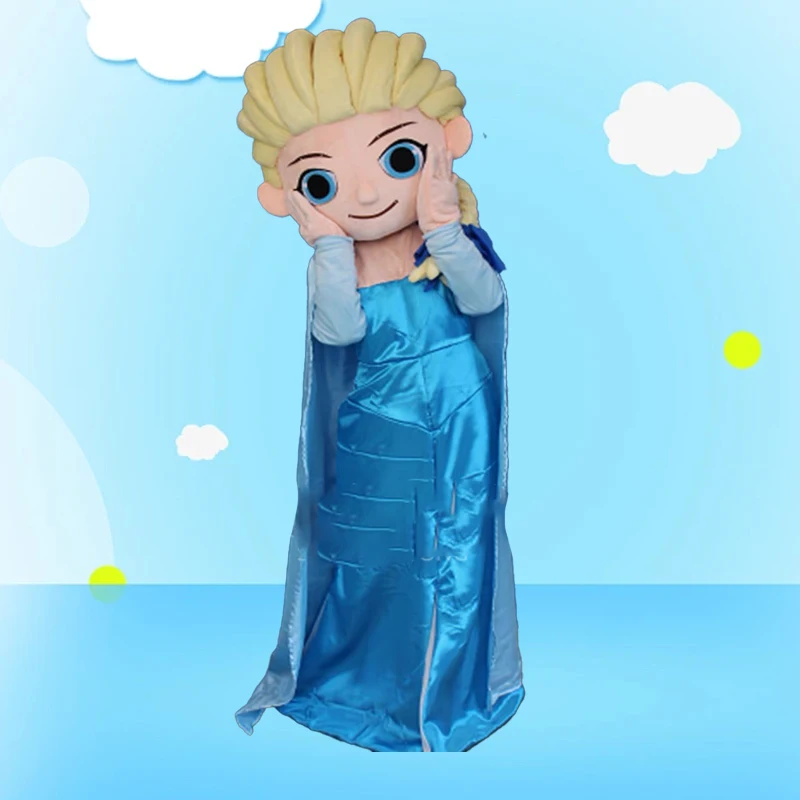 Косплей Эльза снежинки талисман костюм рекламная церемония искусственное