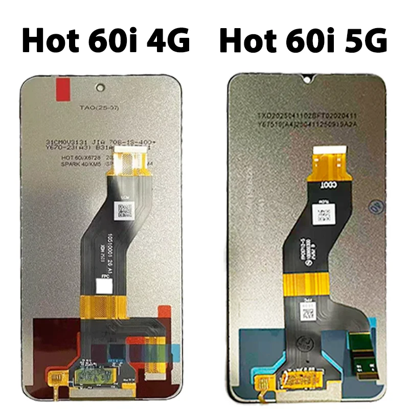 Фото 100% протестированный ЖК-дисплей Hot60i для Infinix Hot 60i 4G X6728, ЖК-дисплей, сенсорная панель, дигитайзер Hot60i 5G X6730, запасные части для дисплея №4