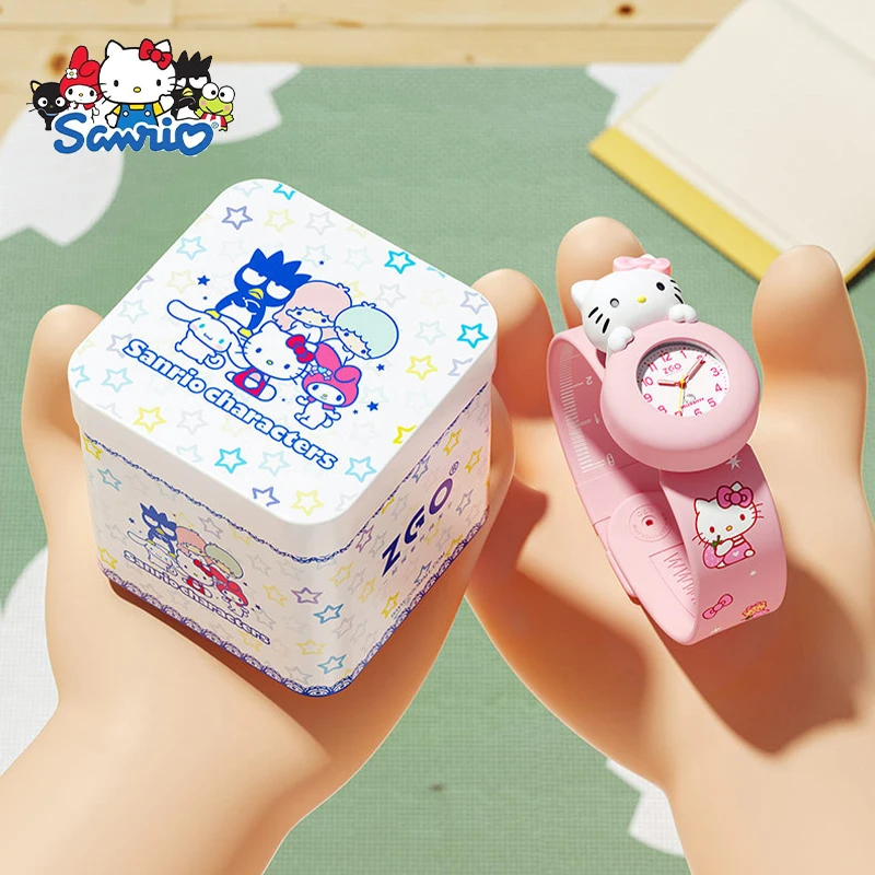 

Sanrio Hello Kitty Children Watch Kawaii Stuff Cute Cinnamoroll MyMelody Student Ruler Automatic Buckle Watch Birthday Toy Gifts