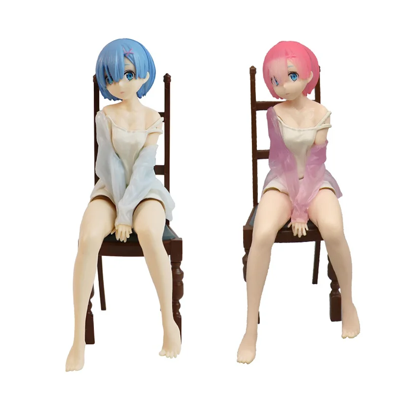 

8/17/24cm Re:Life in a different world from zero Rem Anime Car Decorative Ornament PVC Action Figure Doll Kids Toys Gift