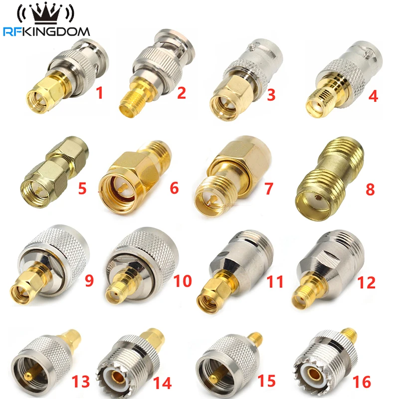 Прямой медный латунный преобразователь с SMA на SMA BNC UHF N Male Female Adapter RP SMA на PL259 SO239