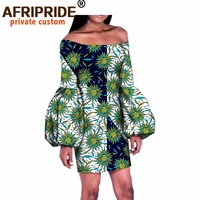 african print dresses for women ankara clothing fashion sexy dress slash neck mini dress plus size african clothes a1825033