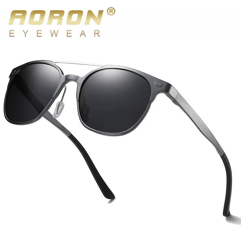 

Aoron Brand New Gun Metal Polarized Men's Sunglasses Aluminum Mens Driving Sun Glasses Eyewear For Men oculos de sol masculino