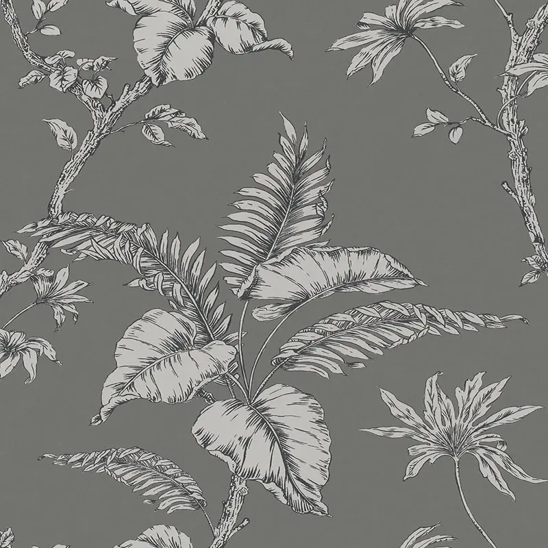 

Cival Grey Fern Trail Wallpaper