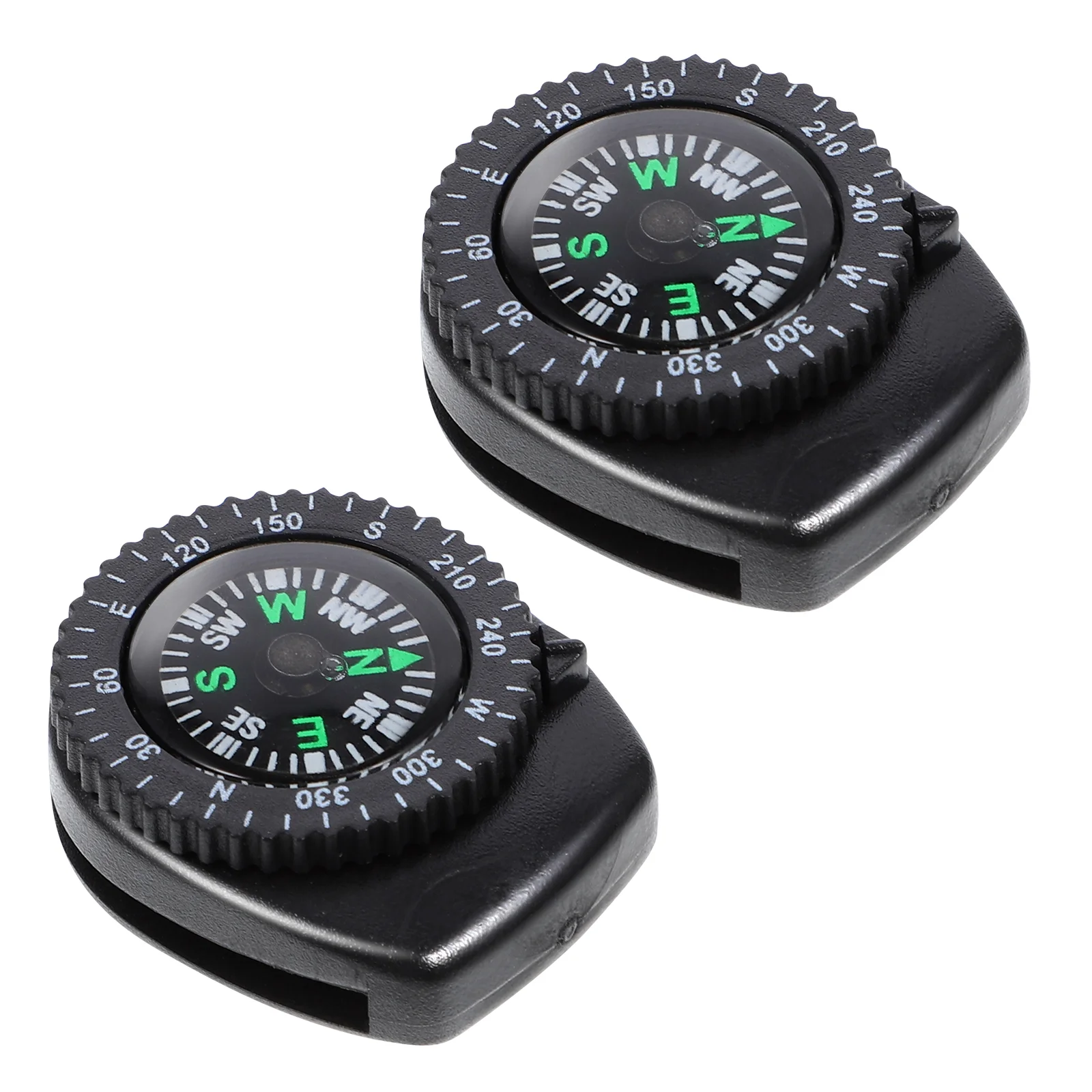 

2 PCS Portable Compass Pocket Watch Adventure Hiking Camping Outdoor Detachable