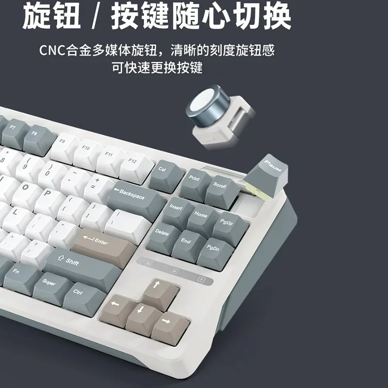 ILovbee B87 Механическая клавиатура Беспроводная 2 4G Bluetooth Трехрежимная