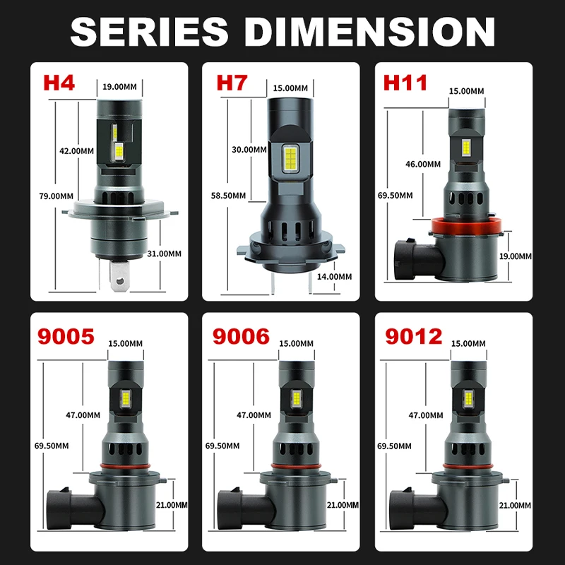 Dualvision H7 Светодиодная Лампа Для Автомобильных Фар Беспроводная турбо-Far H4 H11 9012 9005