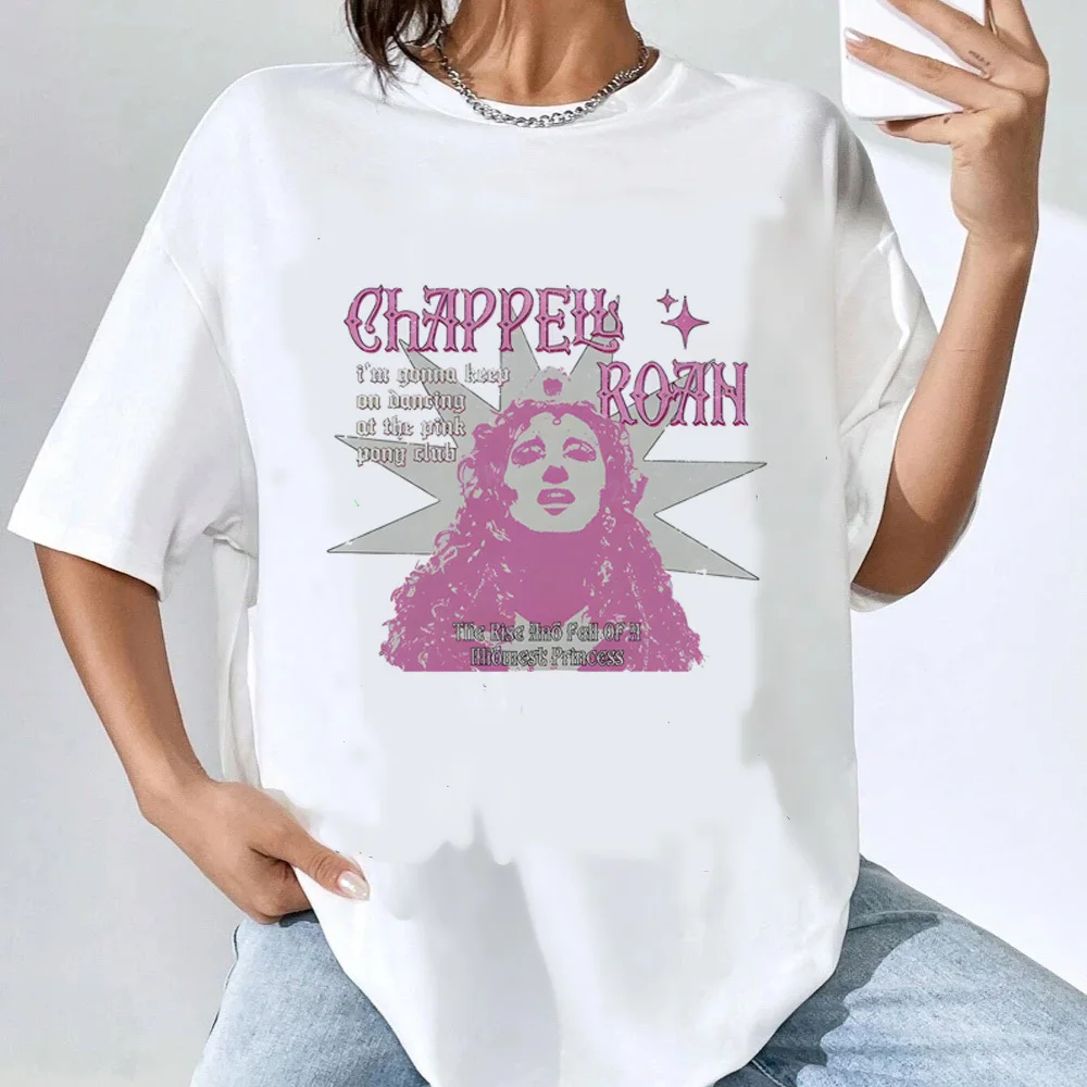 Женская футболка Chappell Roan готическая удобная эстетичная аниме модная уличная