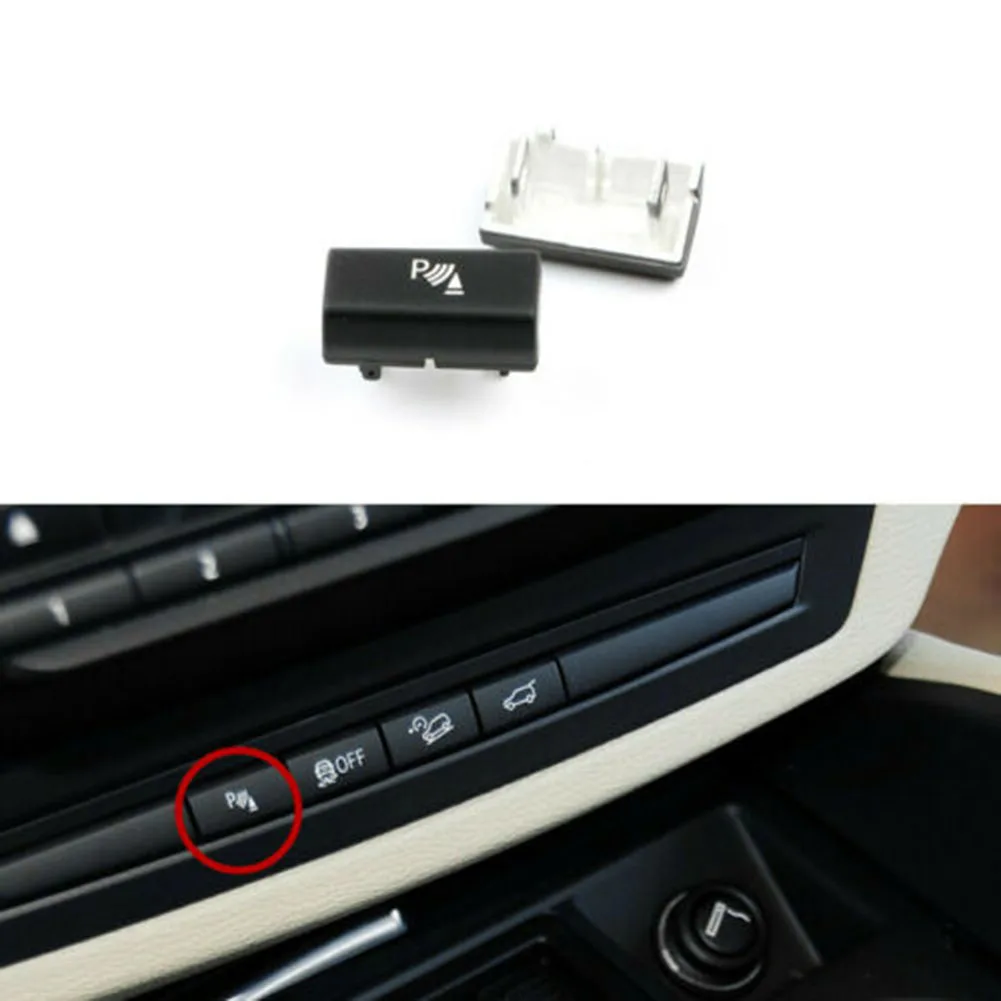

1x Parking Sensor Switch Button Trim Special For BMW X5 X6 E70 E71 Black High Quality Car Accessories