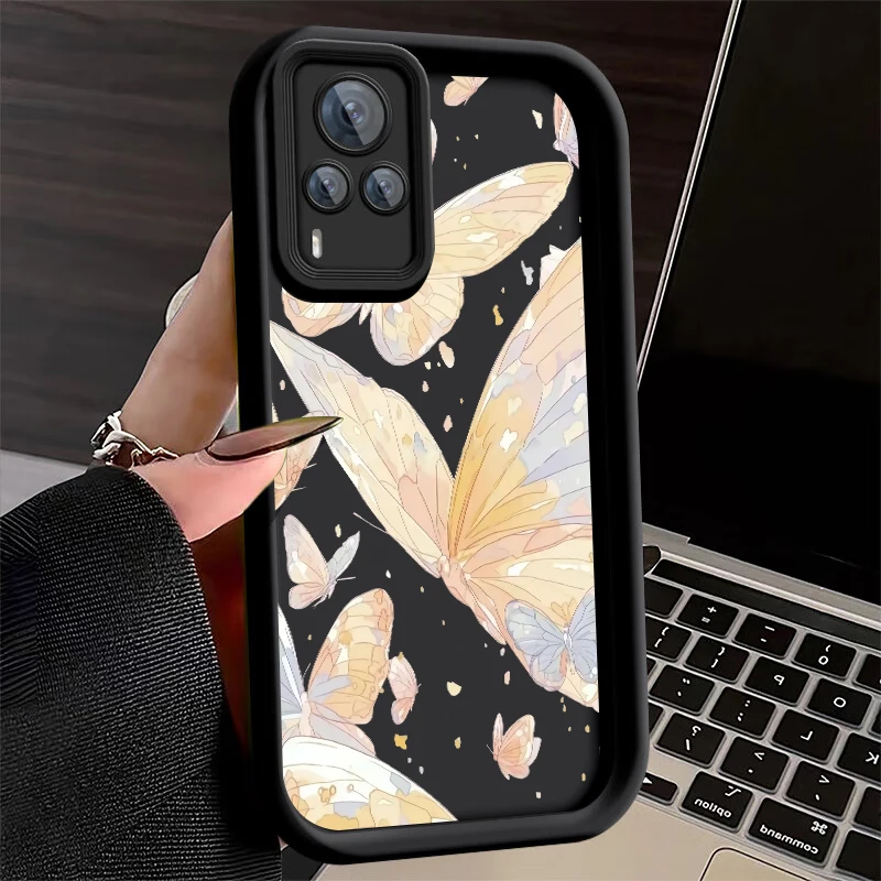 Цветные цветы и бабочки рисунки мягкие фотообои для VIVO Y35m Y78 Plus Y78m Y77 Y77e Y73t Y11 Y35 Y76s t1