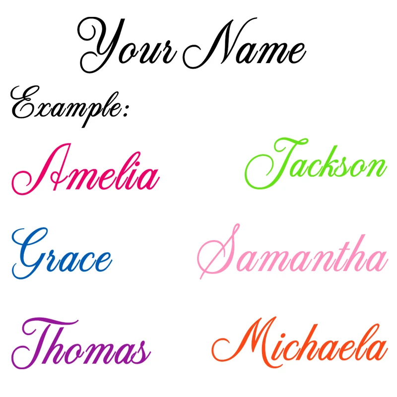 

Customize Sticker Personalized Name Vinyl Decal Custom Design Home Decor Car/Door Window Custom Name Bedroom Decal Choose