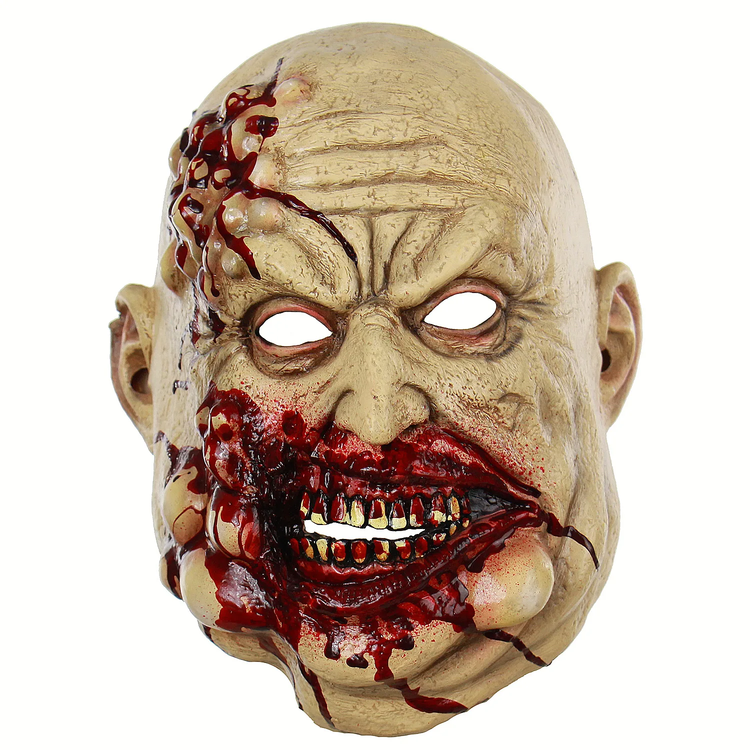 

Halloween Mask Horror Bloody Butcher Latex Headgear Halloween Haunted House Party Tricky Spoof Mask