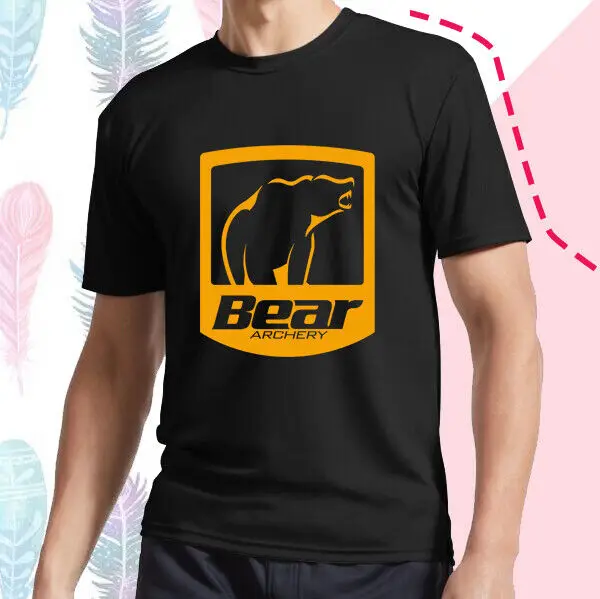 Футболка для активного отдыха с изображением медведя лука охоты