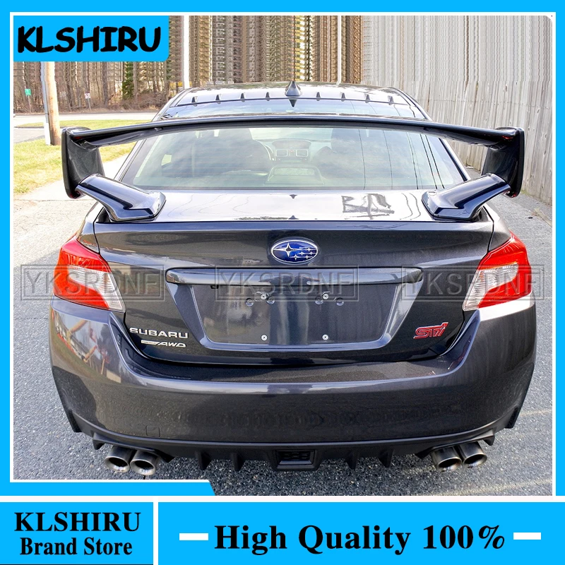 

Для 2007-2016 Subaru Impreza WRX STI Style ABS Задняя Крышка багажника автомобильный спойлер Ducktail губа крыло аксессуары