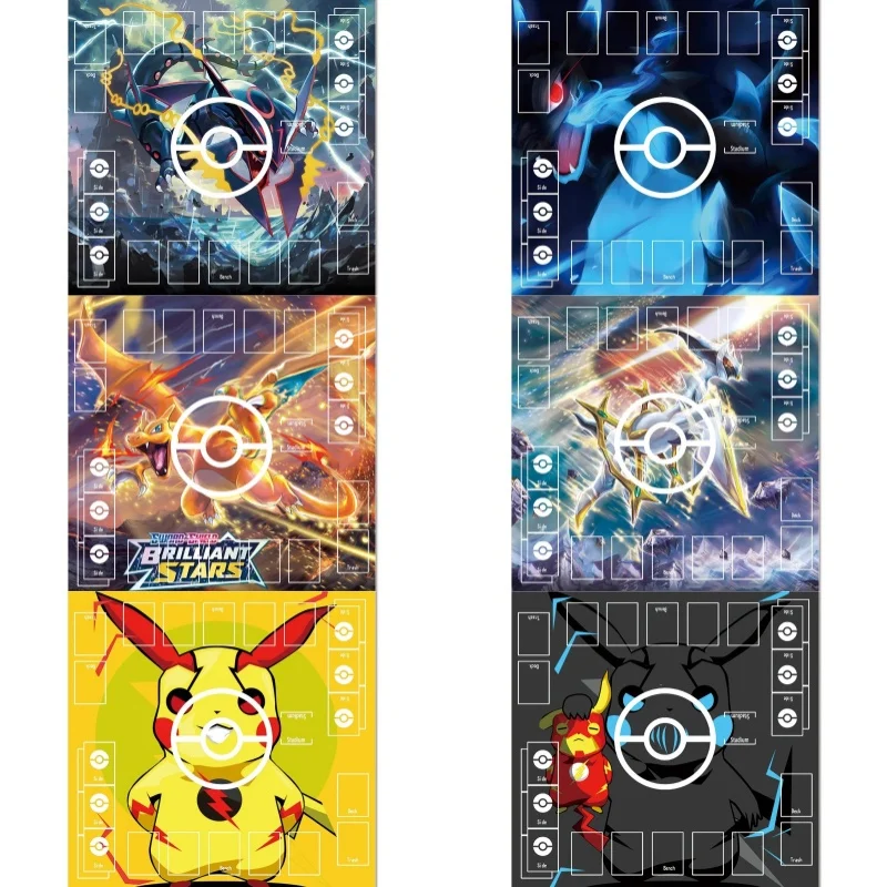 

Pokemon Pikachu Greninja Suicune Self Made Rubber Collection Card Dueling Mat Gift Toy Anime Characters Classic Series Cards Pad