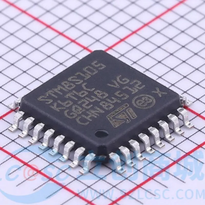 

5 шт., микроконтроллер STM8S105K6T6C, STM8S105, микрокомпьютер с одним чипом