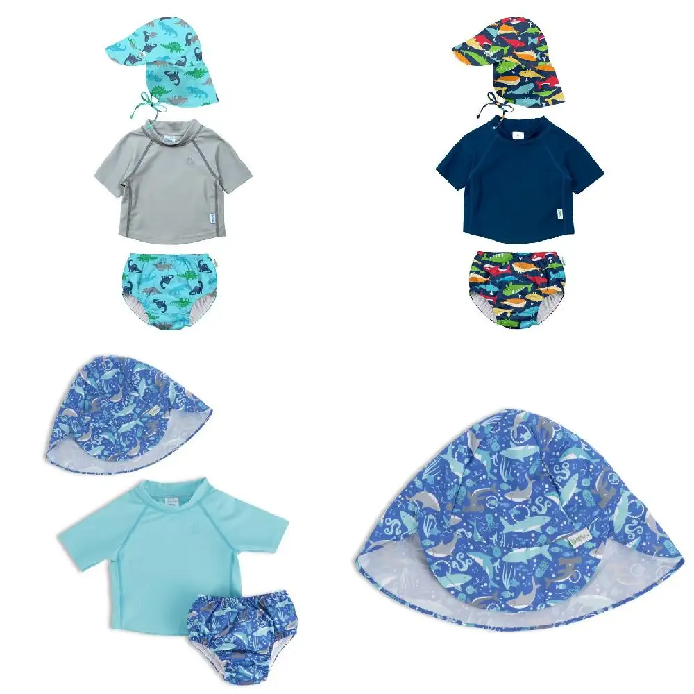 

Fashionable, Reusable Baby Boy Swim Diaper & Rashguard Set, 6M-3T Perfect for Toddlers