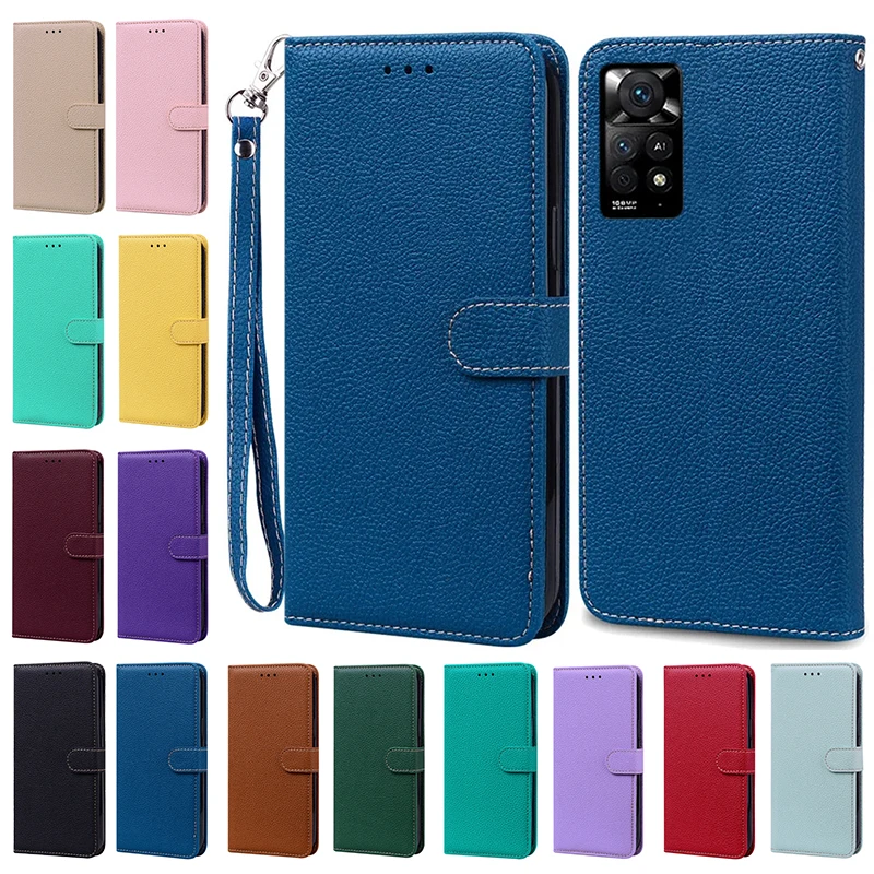 Чехол для Xiaomi Redmi Note 12 Pro кожаный бумажник флип-чехол телефона задняя крышка PRO 4G