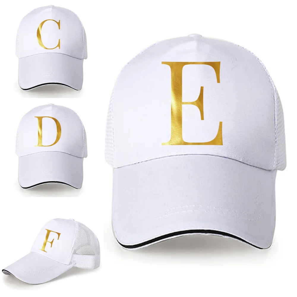 

Summer Unisex Sun Hats Men Fishing Baseball Cap Women Letter Print Breathable Mesh Snapback Cap Casual Sport Sunscreen Visor Hat