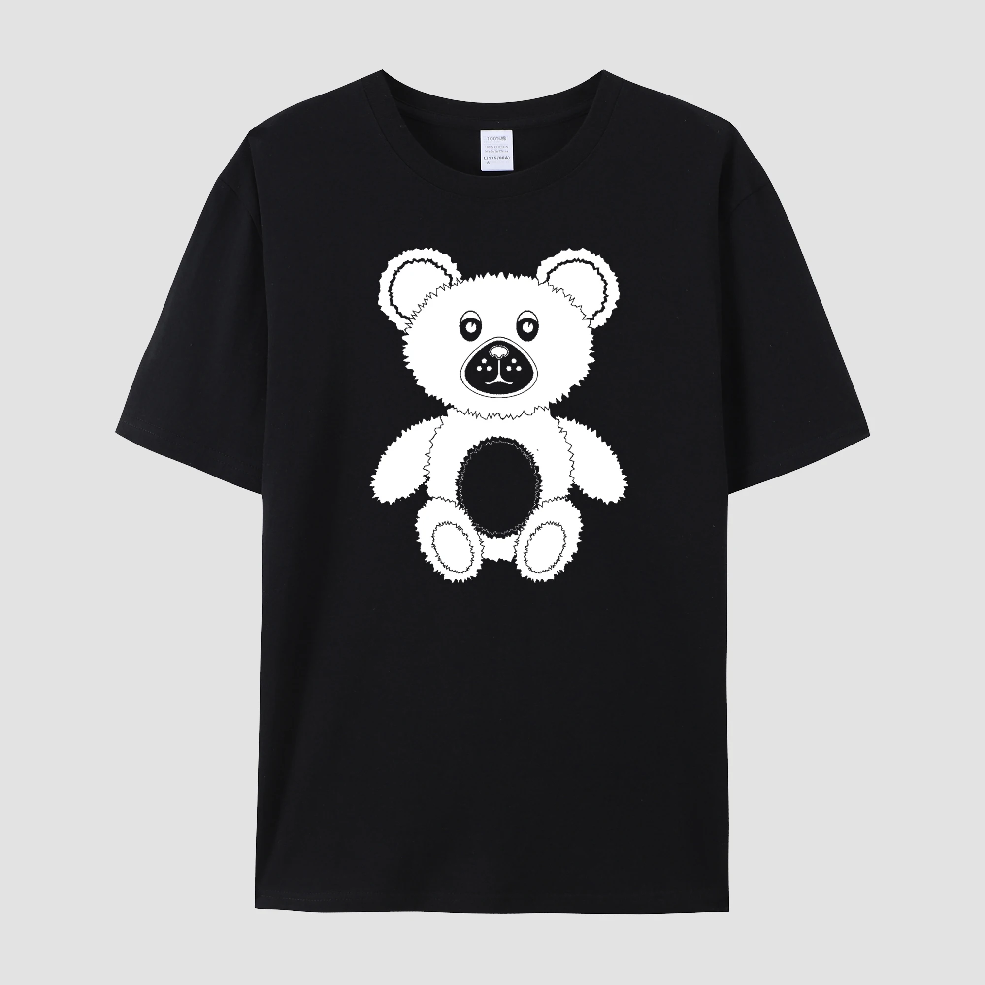 Футболка TARCHIA мужская с графическим рисунком модная тенниска медведем и