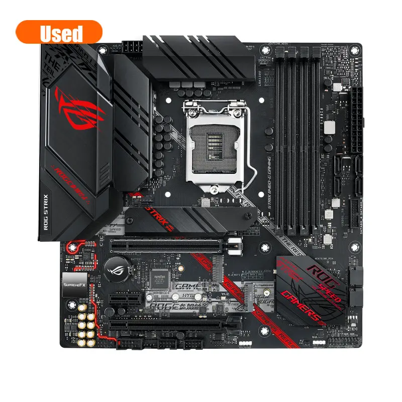 

Used ASUS ROG STRIX B460-G GAMING motherboard Socket 1200 supports 10th Gen Core, Pentium Gold and Celeron CPU processors