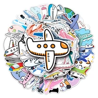 103050pcs cartoon airplane cute kids sticker for toys luggage laptop ipad gift skateboard cup waterproof sticker wholesale