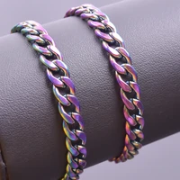 stainless steel choker link chain cuba bracelets necklace for women men accessories punk fashion jewelry chains 2022 couple gift