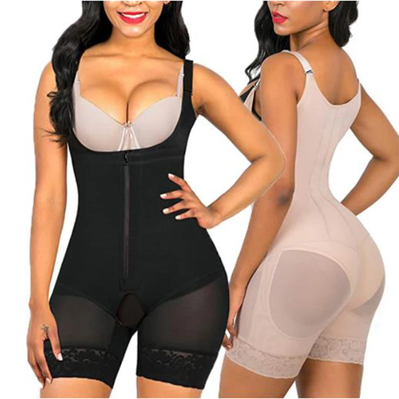 

Colombian abdomen panties One Piece Bodysuit Neck Shrinking Hip Lifting Bodysuit Bodysuit Bodysuit One Piece Zipper Bodysuit