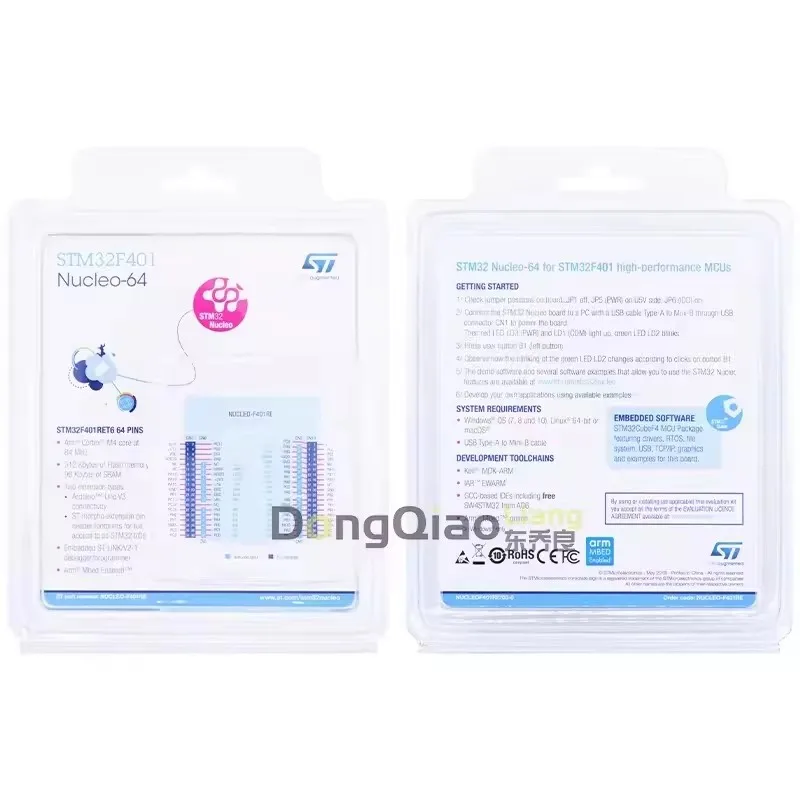 Оригинальный микроконтроллер NUCLEO-F401RE STM32F401RET6 плата разработки STM32 Nucleo-64