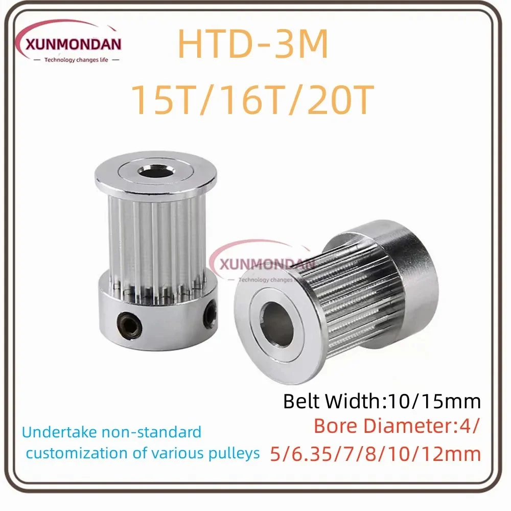 Детали для 3D-принтера Xunmondan зубчатый шкив 3 м 15 т/16 т/20 зубьев отверстие 4/5/6.35/7/8/10/12