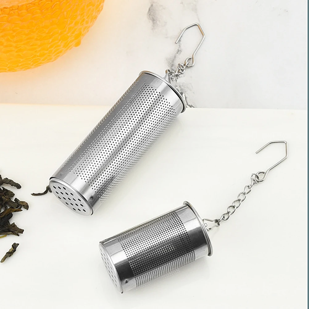 Tea Infuser 304 Stainless Steel Cylindrical Filter Americano Upgrade French Press Herbal Filter Teaware Accessories Tea Infuser