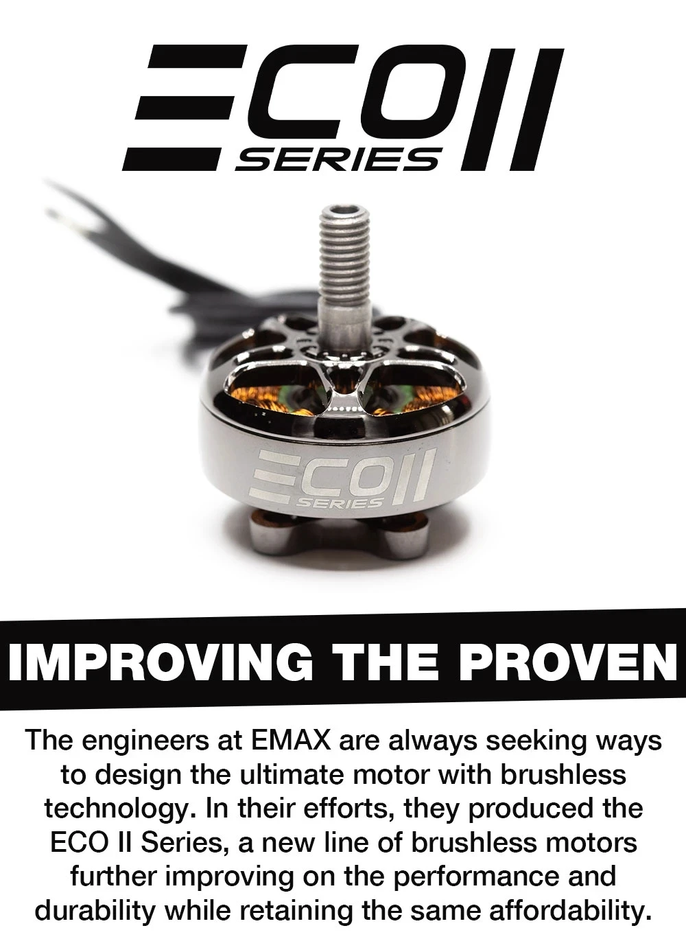 EMAX ECOII Series ECO II 2807 6S кв 5S 4S бесщеточный двигатель для FPV гоночного