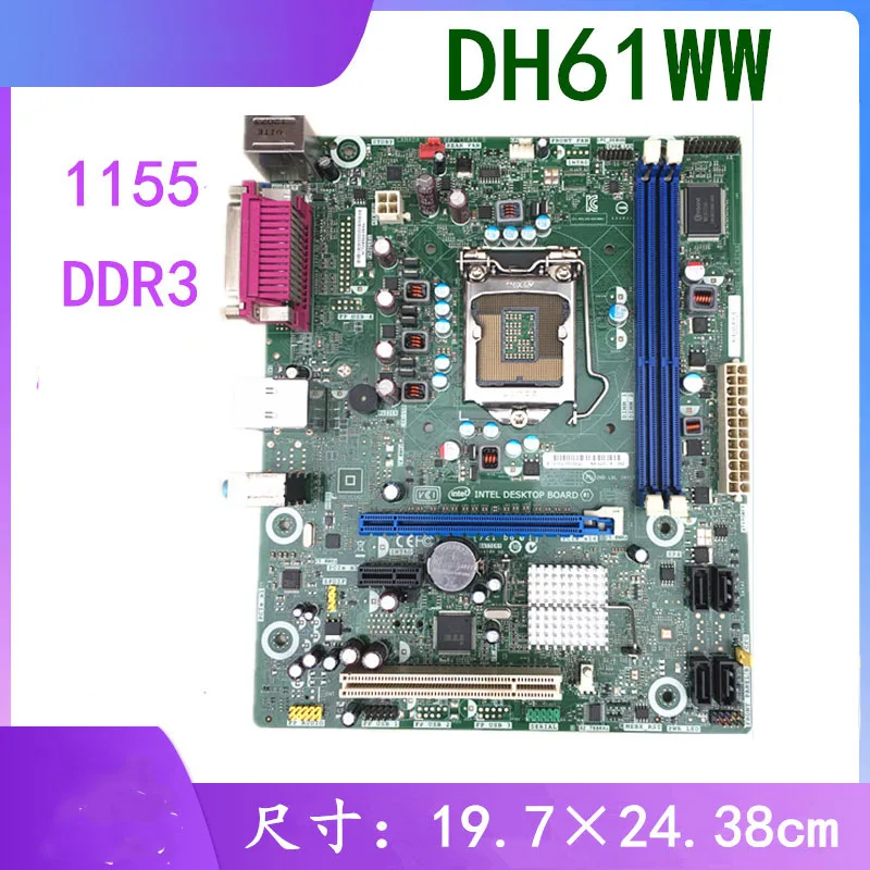 DH61WW System Motherboard For Intel 1155 H61 DDR3 High Quality