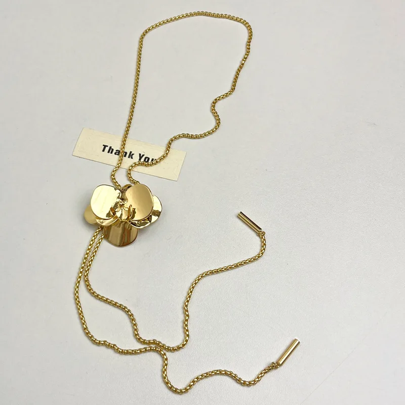 Осень-зима 2024 новая тонкая цепочка с кисточками ирисовой цепочкой для свитера