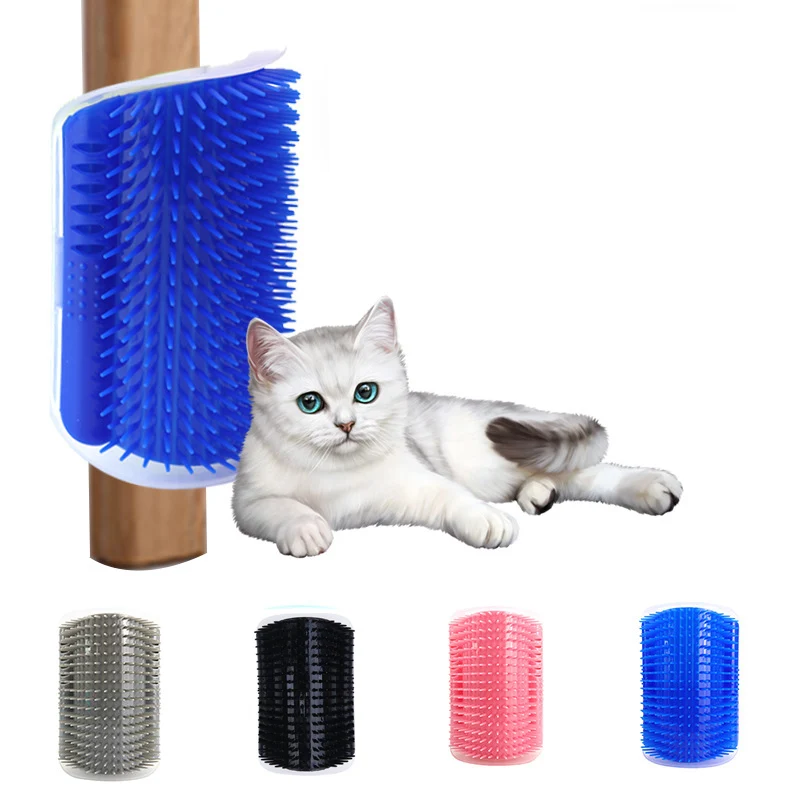 

1PCS Pet Cats Corner Brush Self Cat Massage Groomer Comb Brush with Catnip Cat Rubs The Face with Tickling Comb for Pets