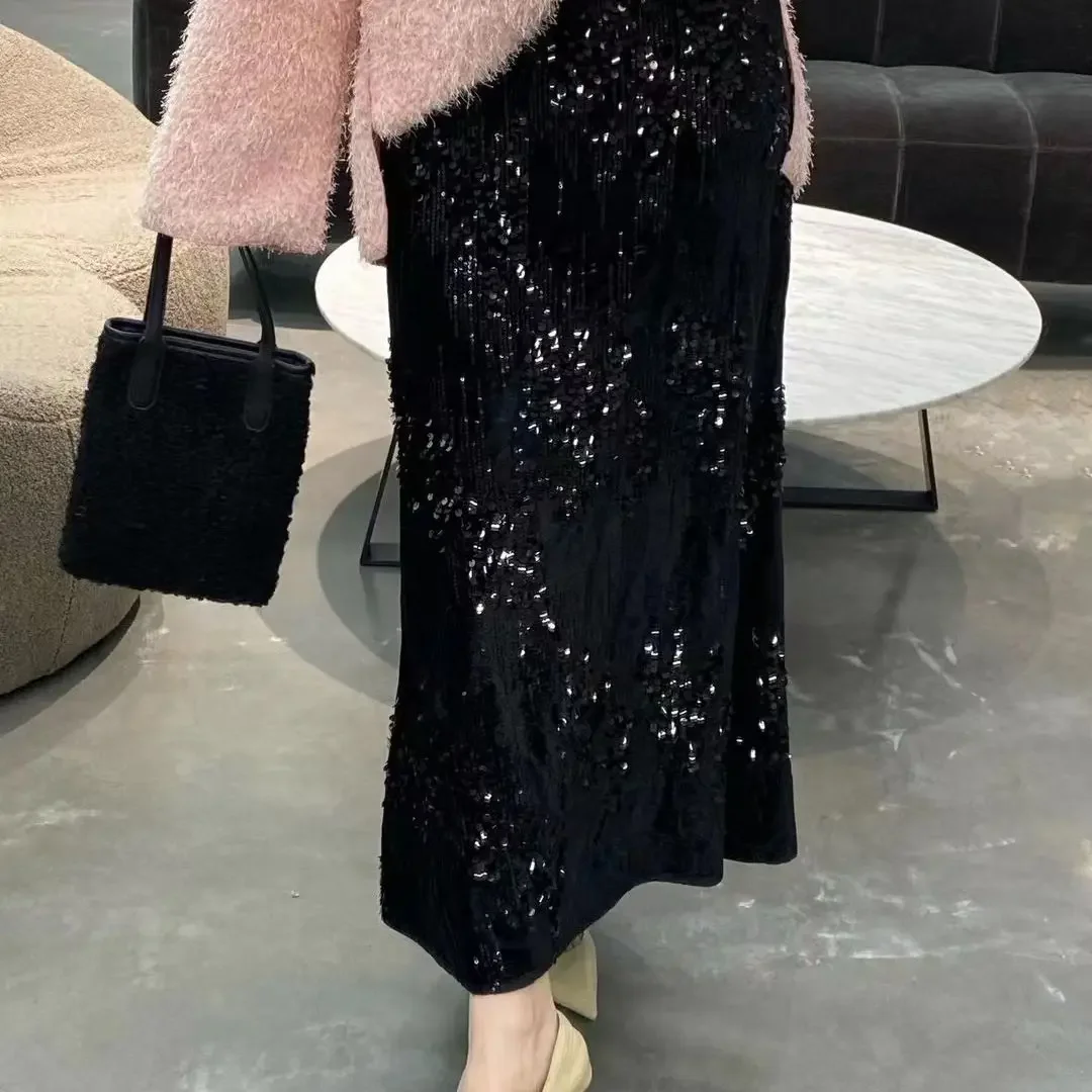 Юбка для похудения с высокой талией женщин универсальный корейский стиль