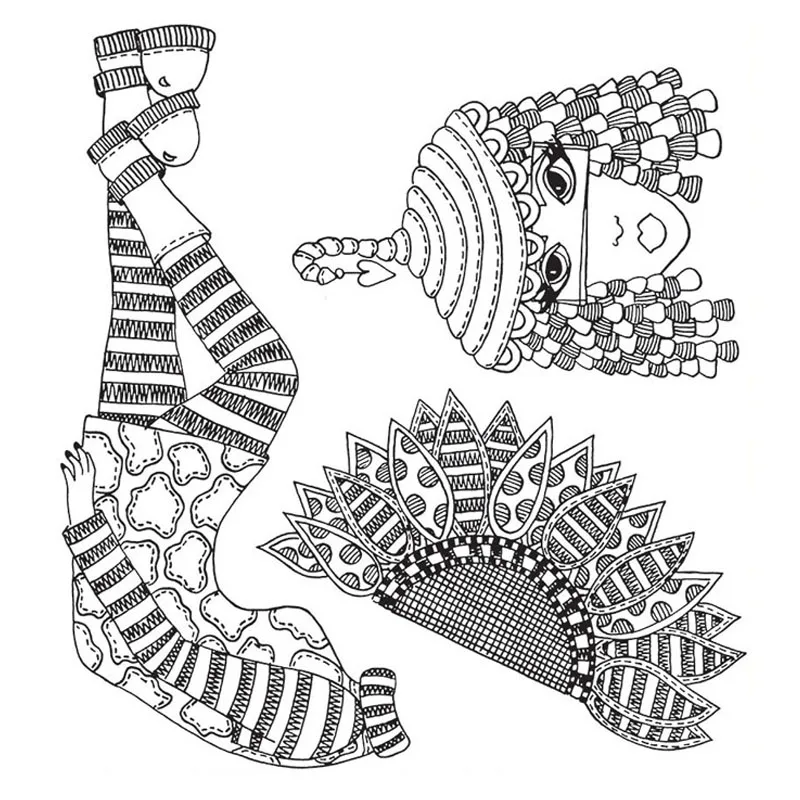 

Maya Woman Body Part Crown Transparent Stamps DIY Scrapbooking Card Album Photo Making Stencil Crafts New 2022