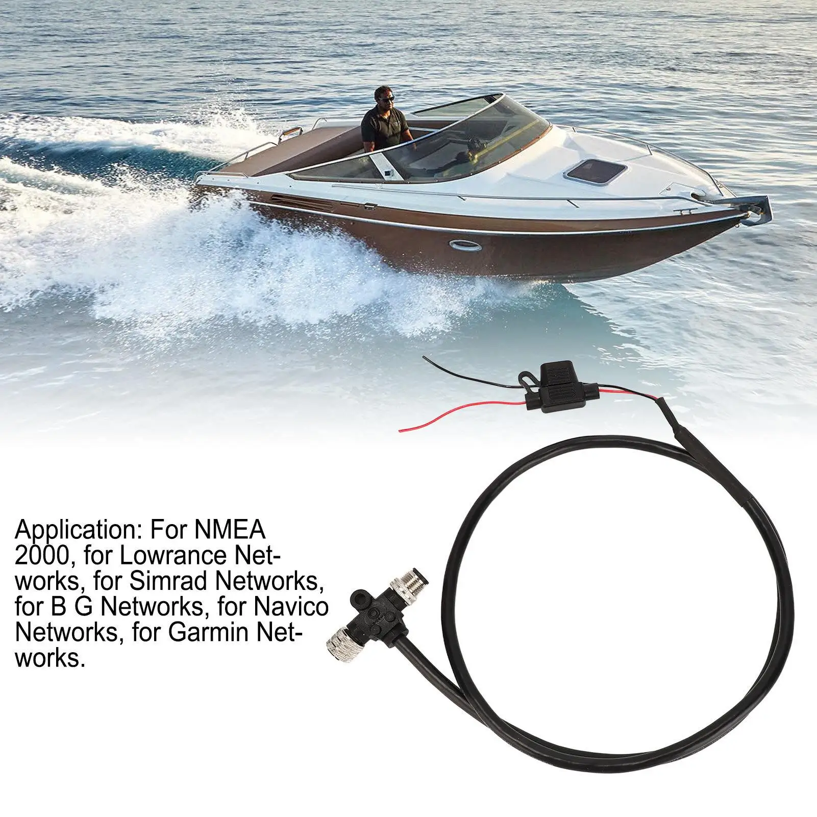 Для nmea 2000 кабель для n2k магистральный маслостойкий 1 м резьба M12 гибкий