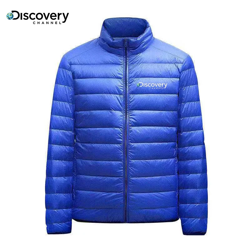 Autumn/winter Light Down Padded Jacket Men's Fashion Stand-up Collar Short Coat Large Slim Coat Men's Light Down Jacket