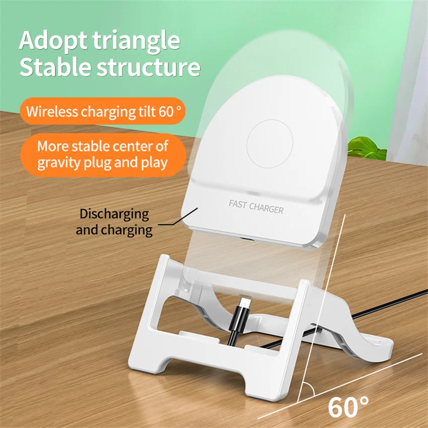 Новинка 30 Вт Беспроводное зарядное устройство подставка для iPhone 13 12 11 Pro Max Xiaomi