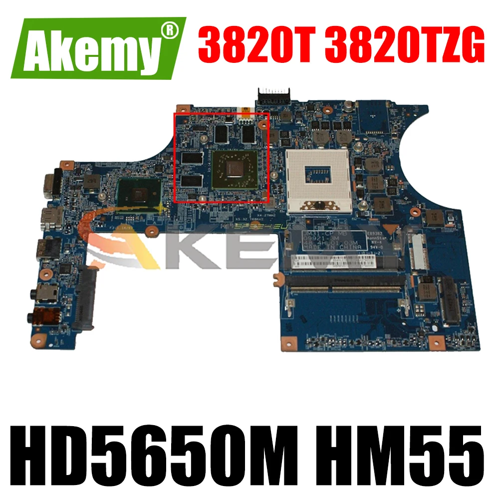 

MBREM01002 MB.REM01.002 Laptop Motherboard For Acer asipre 3820T 3820TZG JM31-CP MB 48.4HL01.03M HD5650M HM55 DDR3 Main board