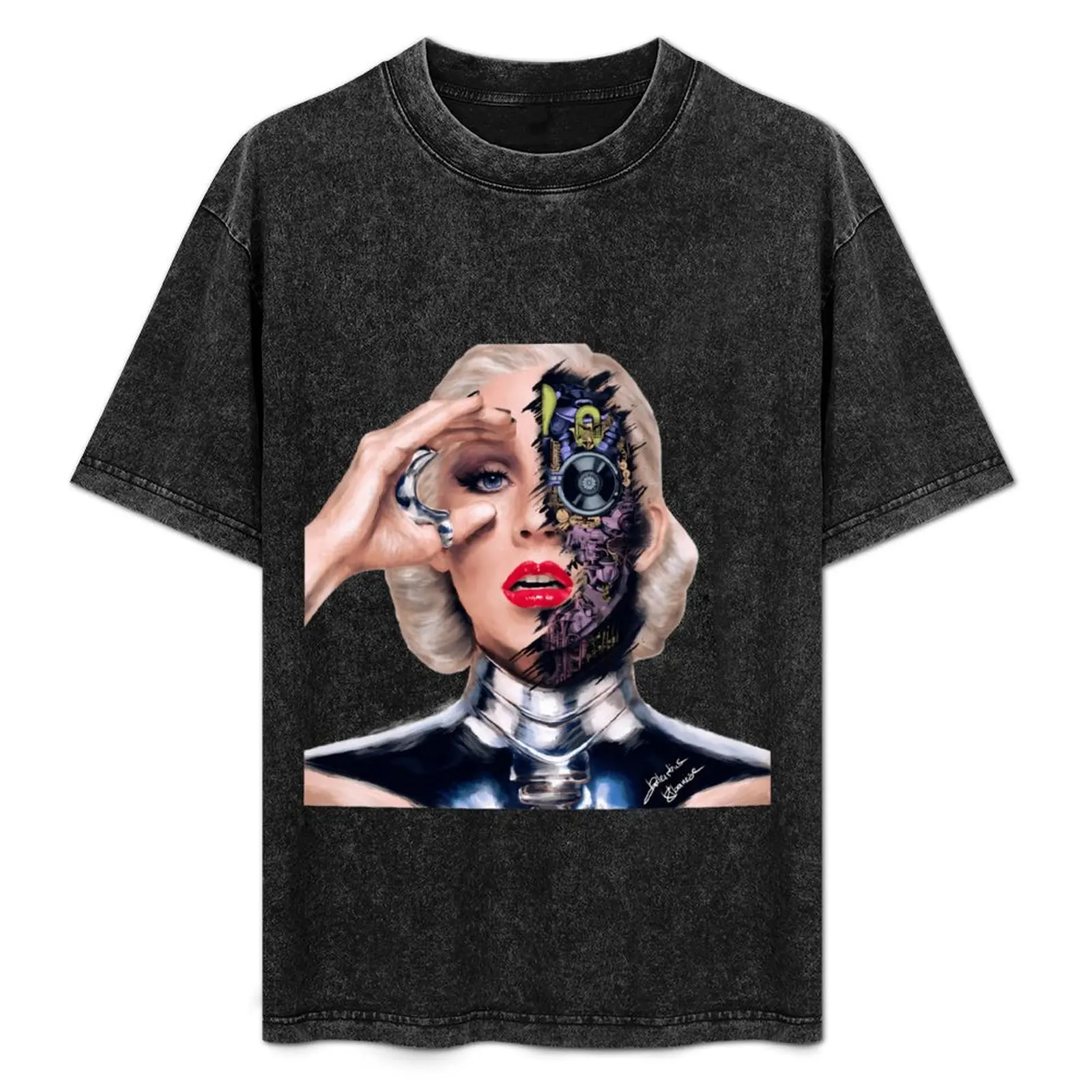 Футболка Xtina-Bionic уличная одежда винтажная аниме футболка мужские футболки для