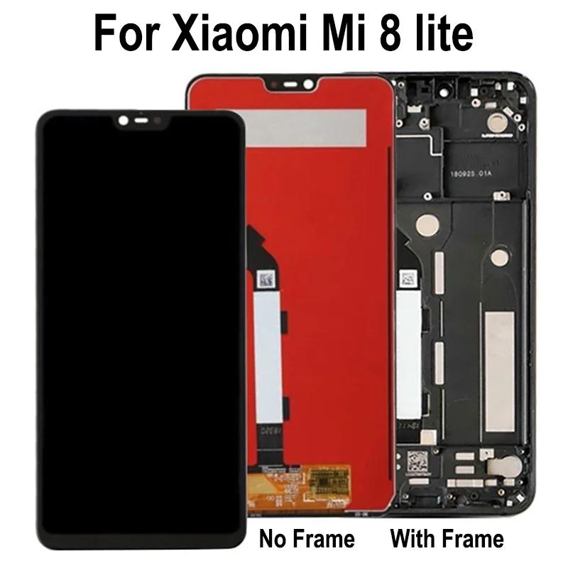 Дисплей для Xiaomi Mi 8 Lite M1808D2TG ЖК-дисплей с цифровым преобразователем сенсорного